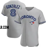 Alex Gonzalez Men's Toronto Blue Jays Gray Authentic Road Jersey