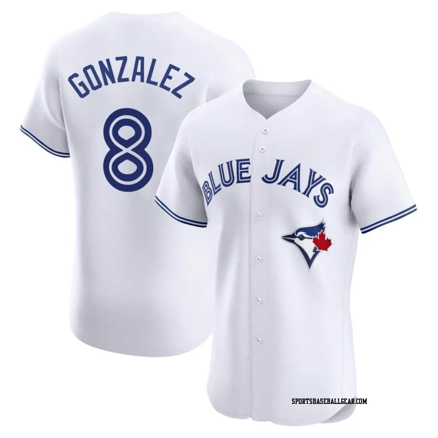 Alex Gonzalez Men's Toronto Blue Jays White Elite Home Jersey