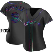 Alex Gonzalez Women's Toronto Blue Jays Black Holographic Replica Alternate Jersey