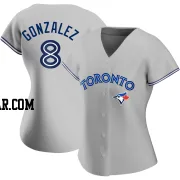 Alex Gonzalez Women's Toronto Blue Jays Gray Replica Road Jersey