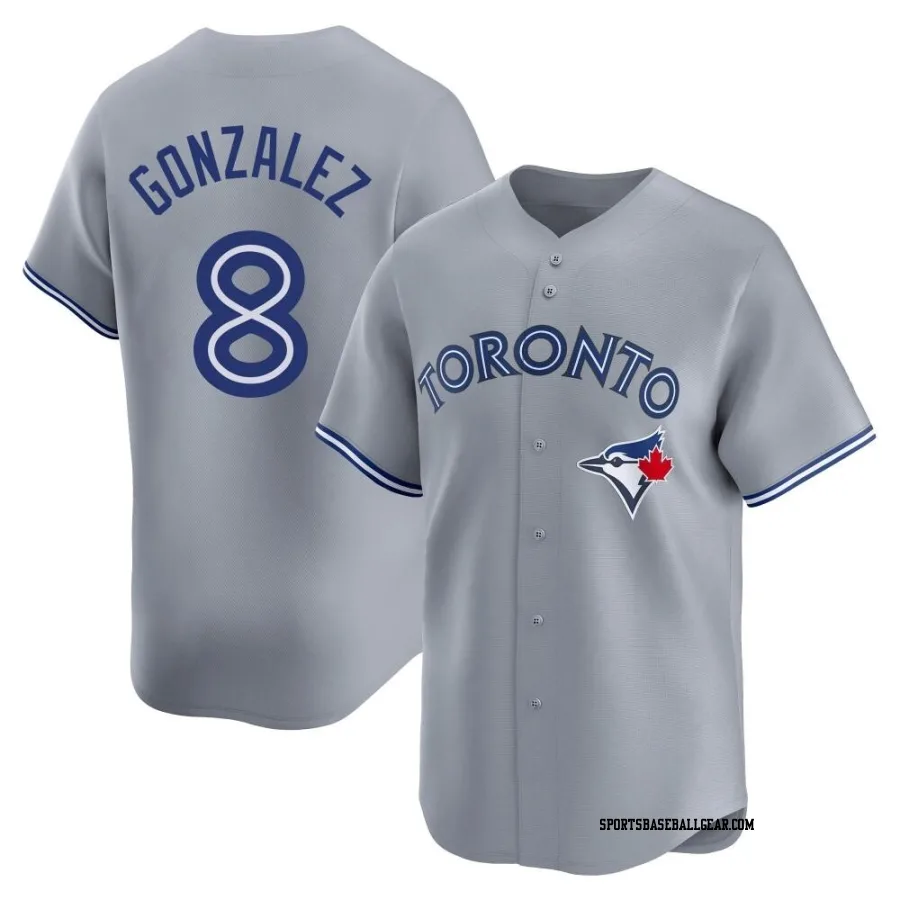 Alex Gonzalez Youth Toronto Blue Jays Gray Limited Away Jersey