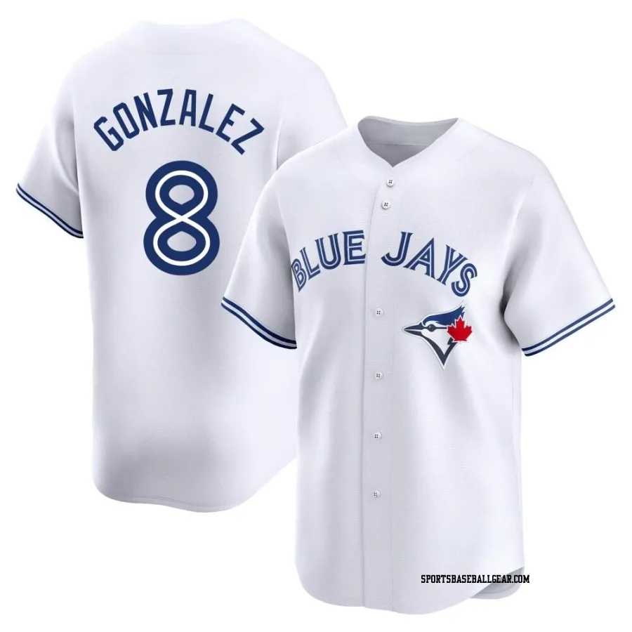 Alex Gonzalez Youth Toronto Blue Jays White Limited Home Jersey