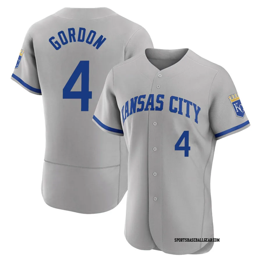 Alex Gordon Men's Kansas City Royals Gray Authentic 2022 Road Jersey