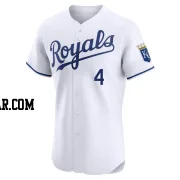 Alex Gordon Men's Kansas City Royals White Elite Home Jersey