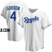 Alex Gordon Men's Kansas City Royals White Replica Home Jersey