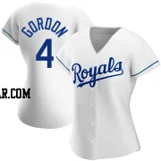 Alex Gordon Women's Kansas City Royals White Authentic Home Jersey