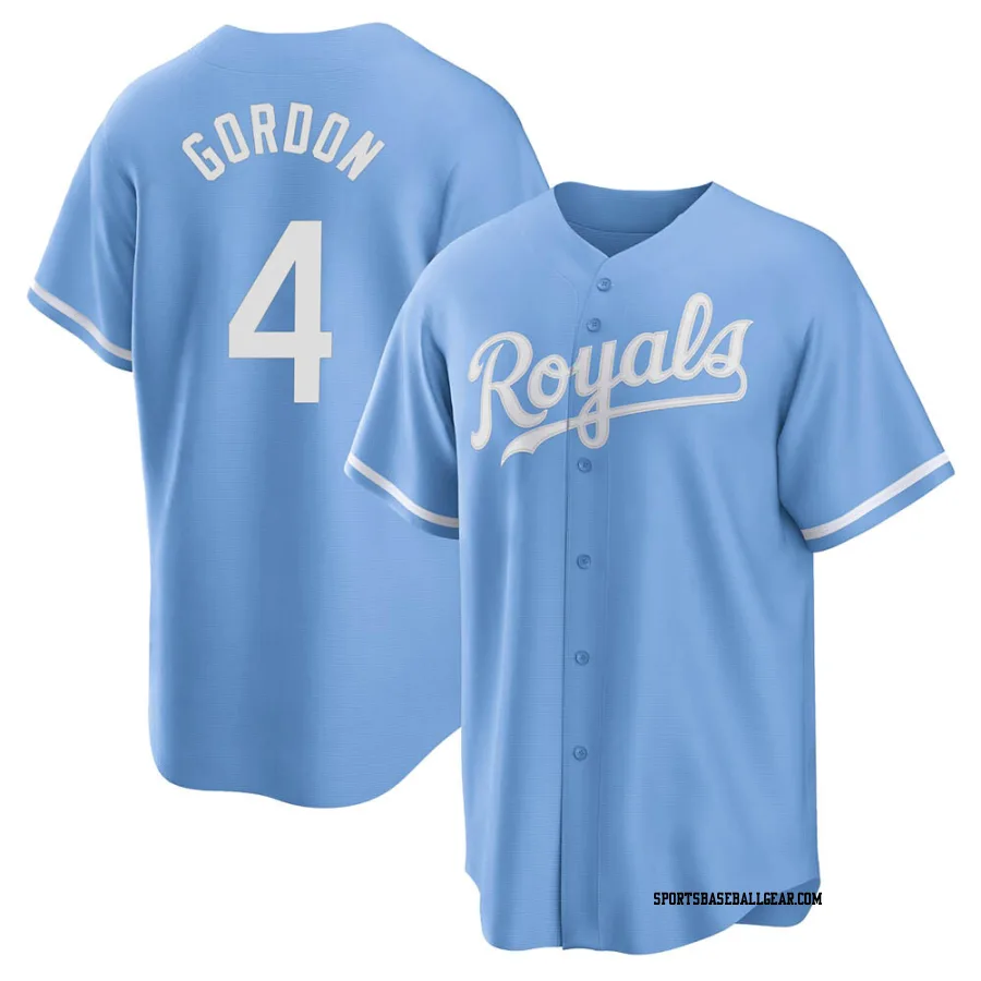 Alex Gordon Youth Kansas City Royals Light Blue Replica 2022 Alternate Jersey