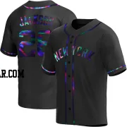 Alex Jackson Men's New York Yankees Black Holographic Replica Alternate Jersey