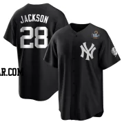 Alex Jackson Men's New York Yankees Black/White Replica 2024 World Series Jersey