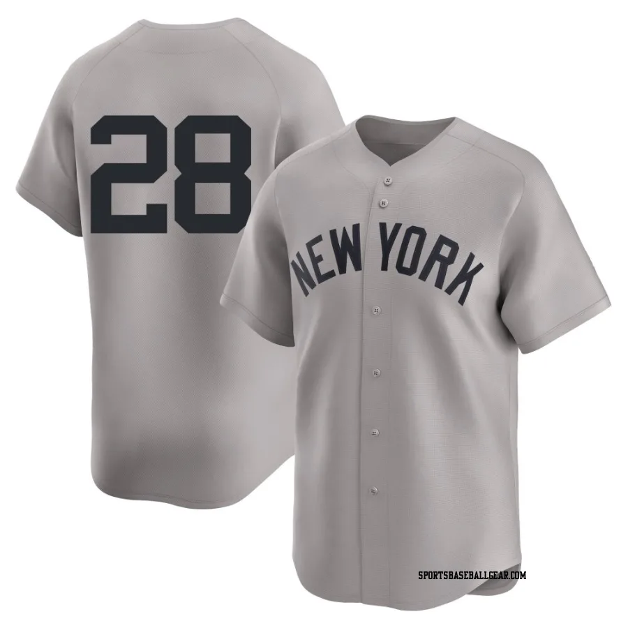 Alex Jackson Men's New York Yankees Gray Limited Away 2nd Jersey