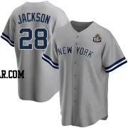 Alex Jackson Men's New York Yankees Gray Replica Road Name 2024 World Series Jersey