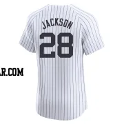 Alex Jackson Men's New York Yankees White Elite Home 2024 World Series Jersey