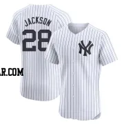 Alex Jackson Men's New York Yankees White Elite Home Jersey