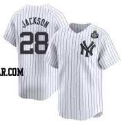 Alex Jackson Men's New York Yankees White Limited Yankee Home 2024 World Series Jersey