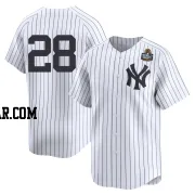 Alex Jackson Men's New York Yankees White Limited Yankee Home 2nd 2024 World Series Jersey