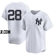 Alex Jackson Men's New York Yankees White Limited Yankee Home 2nd Jersey