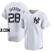 Alex Jackson Men's New York Yankees White Limited Yankee Home Jersey