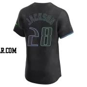 Alex Jackson Men's Tampa Bay Rays Charcoal Elite 2024 City Connect Jersey