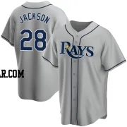 Alex Jackson Men's Tampa Bay Rays Gray Replica Road Jersey