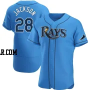 Alex Jackson Men's Tampa Bay Rays Light Blue Authentic Alternate Jersey