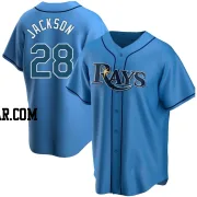 Alex Jackson Men's Tampa Bay Rays Light Blue Replica Alternate Jersey