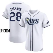 Alex Jackson Men's Tampa Bay Rays White Elite Home Jersey