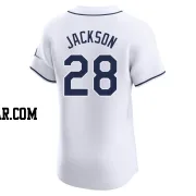 Alex Jackson Men's Tampa Bay Rays White Elite Home Jersey