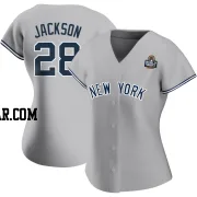 Alex Jackson Women's New York Yankees Gray Authentic Road Name 2024 World Series Jersey