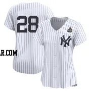 Alex Jackson Women's New York Yankees White Limited Yankee Home 2nd 2024 World Series Jersey