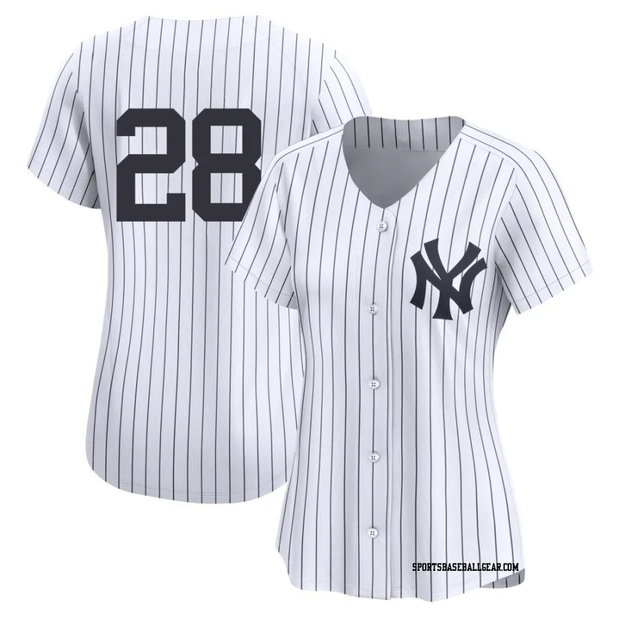 Alex Jackson Women's New York Yankees White Limited Yankee Home 2nd Jersey