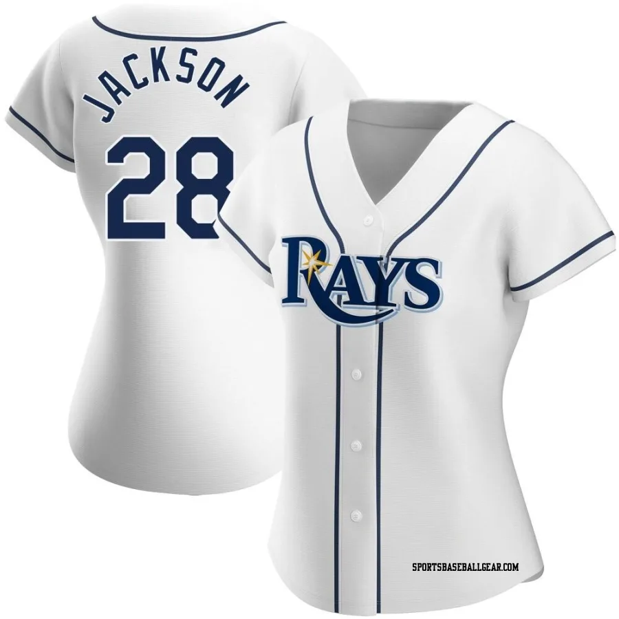 Alex Jackson Women's Tampa Bay Rays White Authentic Home Jersey