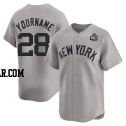 Alex Jackson Youth New York Yankees Gray Limited Away 2024 World Series Jersey