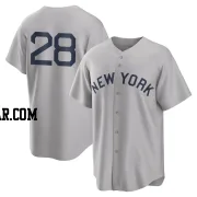 Alex Jackson Youth New York Yankees Gray Replica 2021 Field of Dreams Jersey