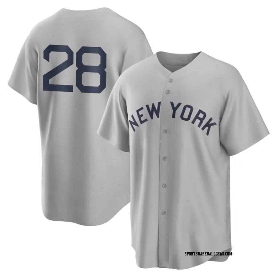 Alex Jackson Youth New York Yankees Gray Replica 2021 Field of Dreams Jersey