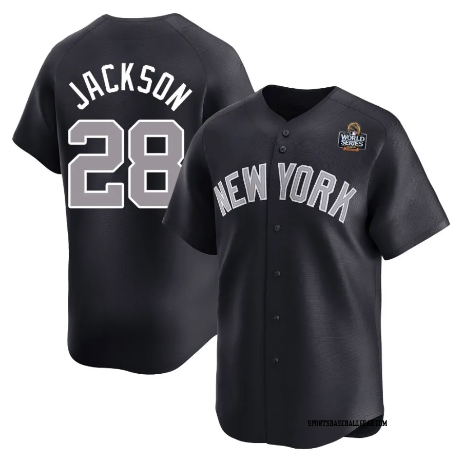 Alex Jackson Youth New York Yankees Navy Limited Alternate 2024 World Series Jersey