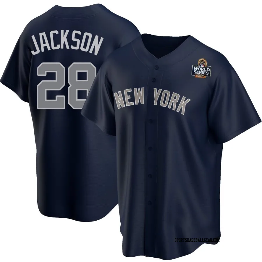 Alex Jackson Youth New York Yankees Navy Replica Alternate 2024 World Series Jersey