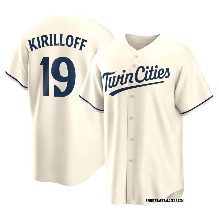 Alex Kirilloff Men's Minnesota Twins Cream Replica Alternate Jersey