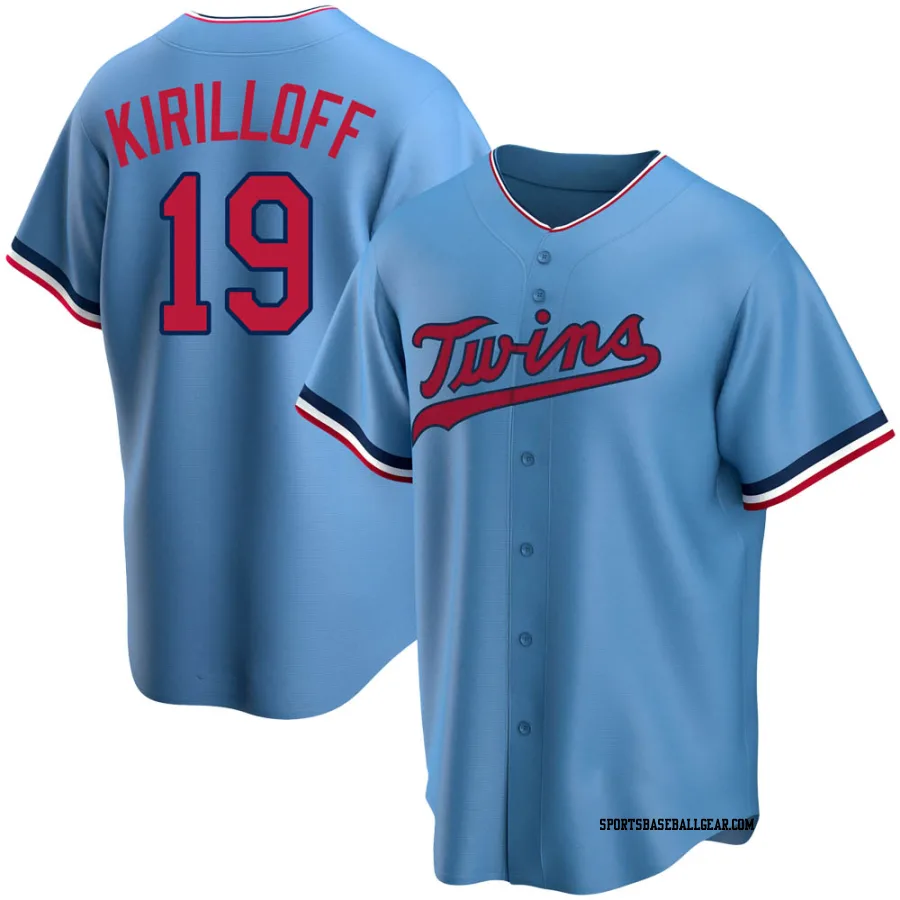 Alex Kirilloff Men's Minnesota Twins Light Blue Replica Alternate Jersey