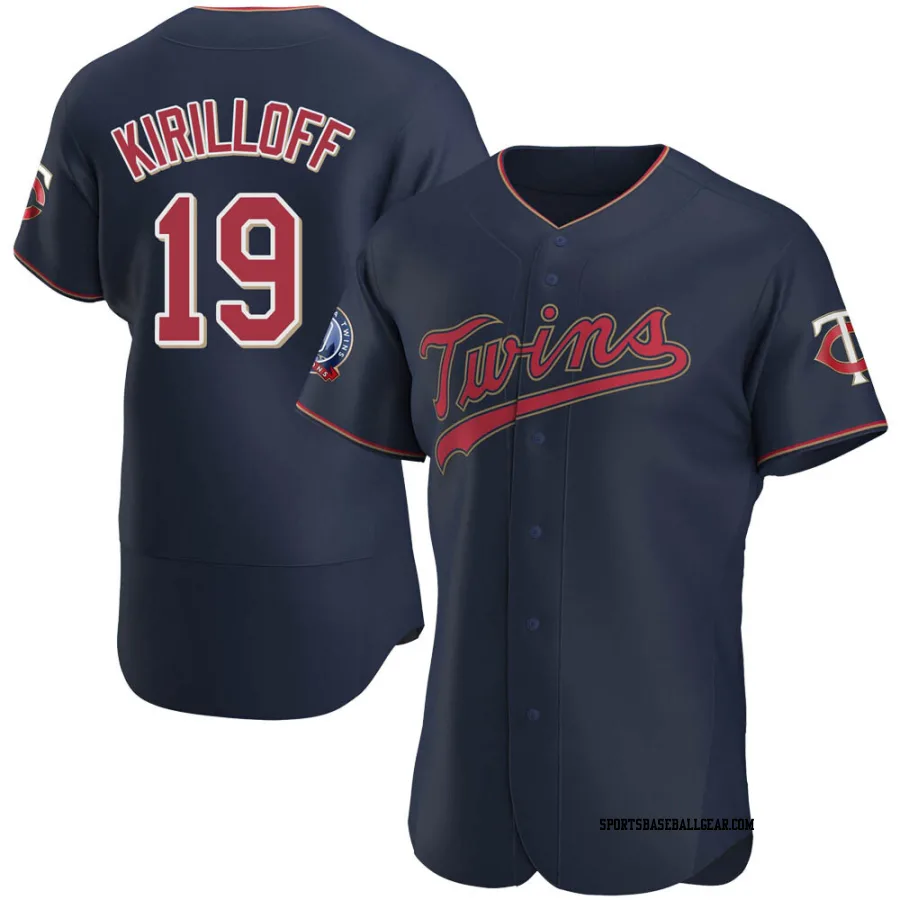 Alex Kirilloff Men's Minnesota Twins Navy Authentic Alternate 60th Season Team Jersey