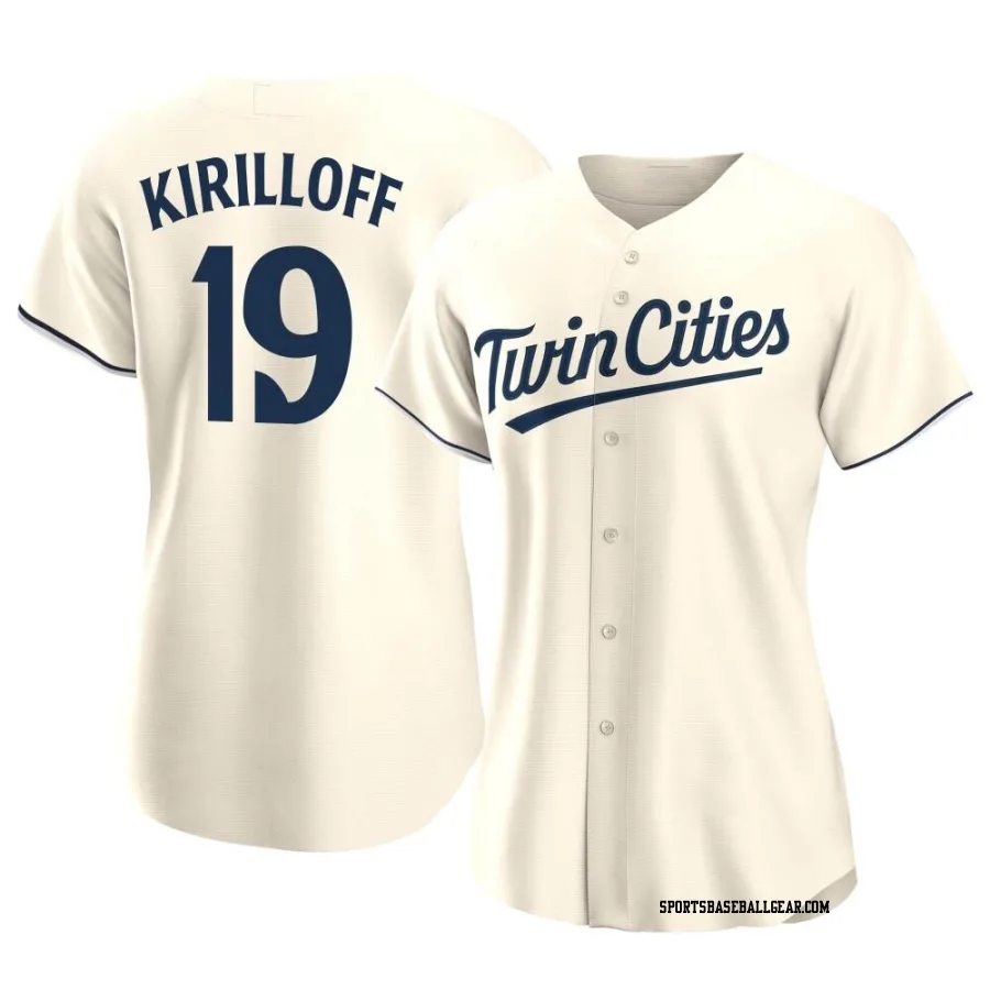 Alex Kirilloff Women's Minnesota Twins Cream Authentic Alternate Jersey