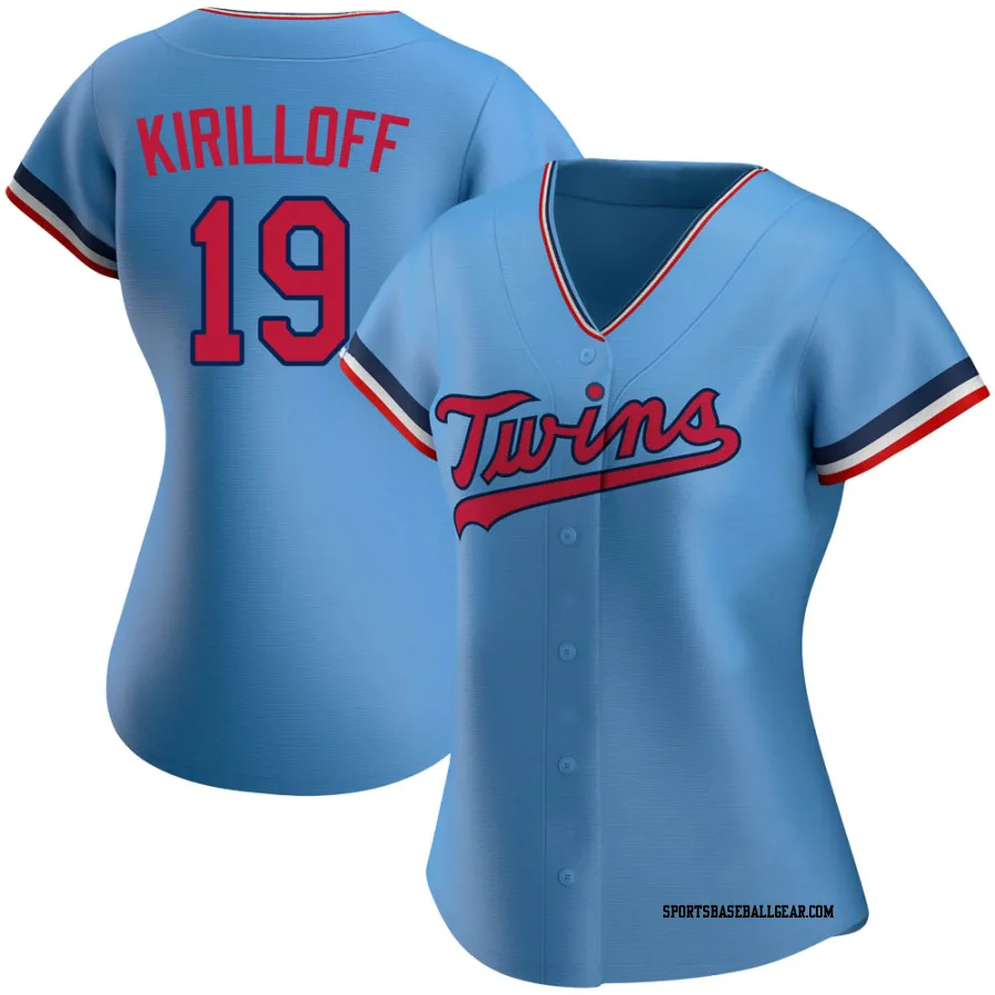 Alex Kirilloff Women's Minnesota Twins Light Blue Replica Alternate Jersey