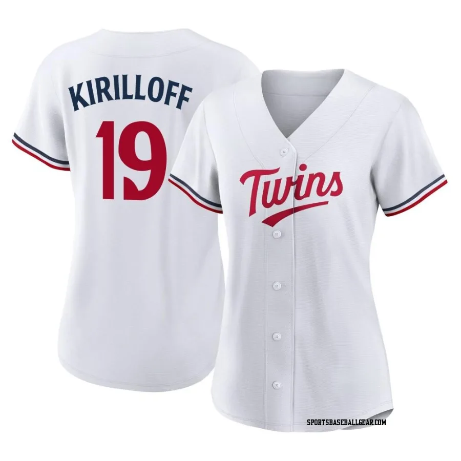 Alex Kirilloff Women's Minnesota Twins White Authentic Home Jersey