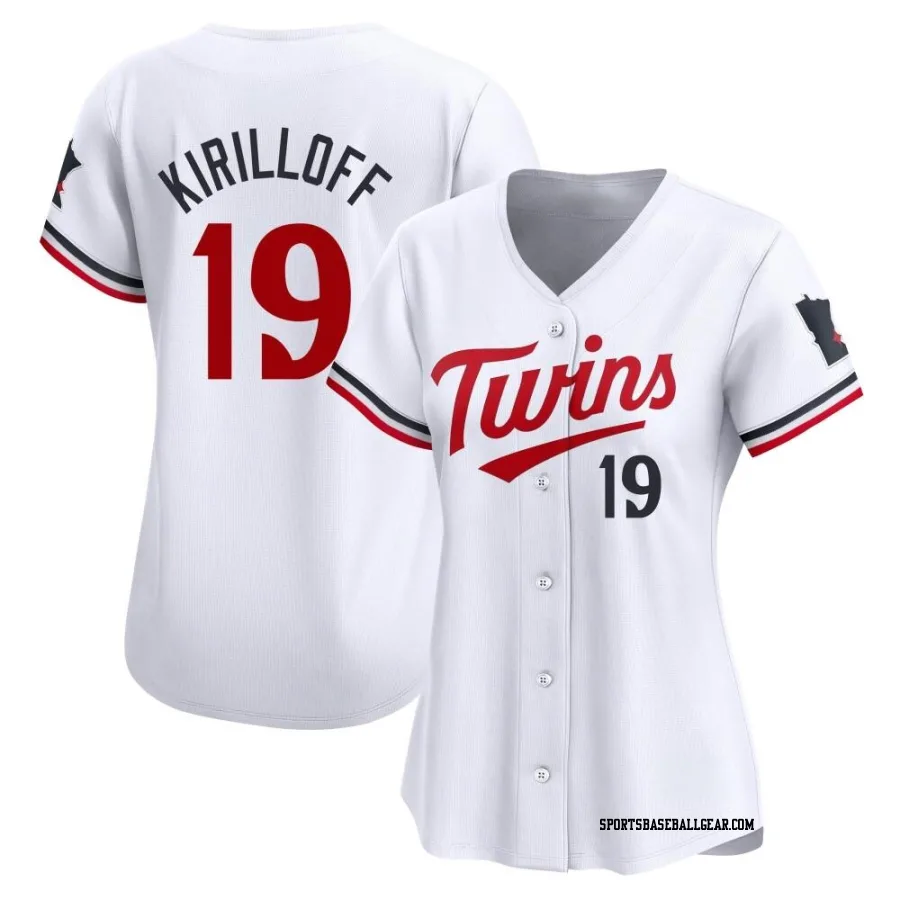 Alex Kirilloff Women's Minnesota Twins White Limited Home Jersey