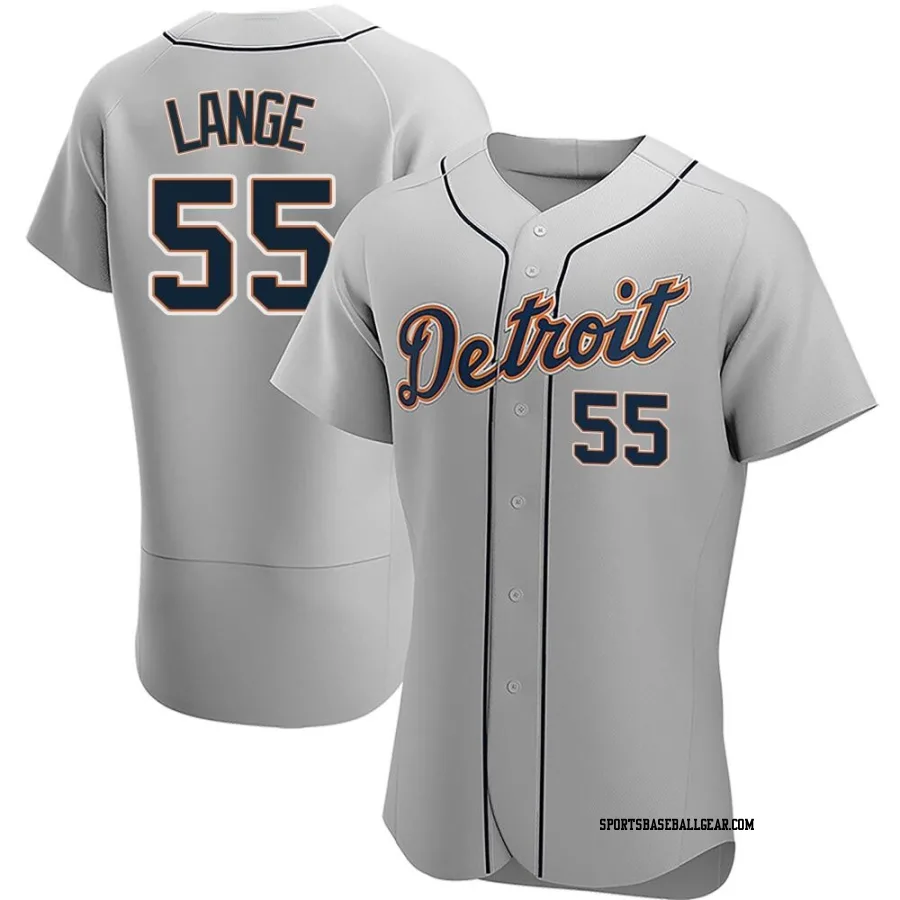 Alex Lange Men's Detroit Tigers Gray Authentic Road Jersey