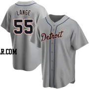 Alex Lange Men's Detroit Tigers Gray Replica Road Jersey