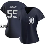 Alex Lange Women's Detroit Tigers Navy Authentic Alternate Jersey