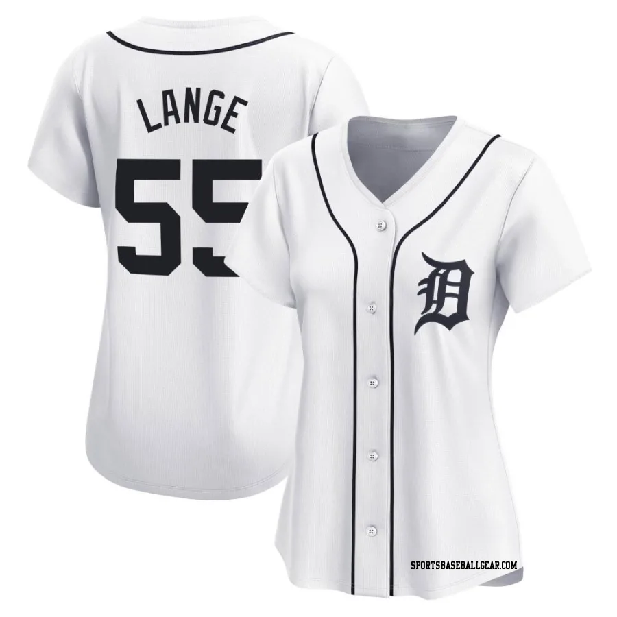 Alex Lange Women's Detroit Tigers White Limited Home Jersey