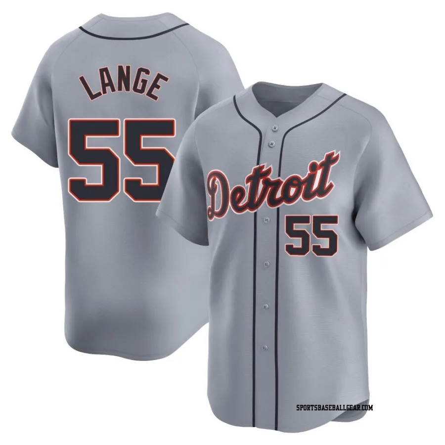 Alex Lange Youth Detroit Tigers Gray Limited Road Jersey