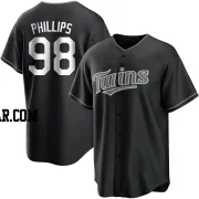 Alex Phillips Men's Minnesota Twins Black/White Replica Jersey