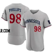 Alex Phillips Men's Minnesota Twins Gray Authentic Road Jersey